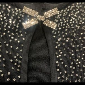 Black sweater Vertigo rhinestone new never worn